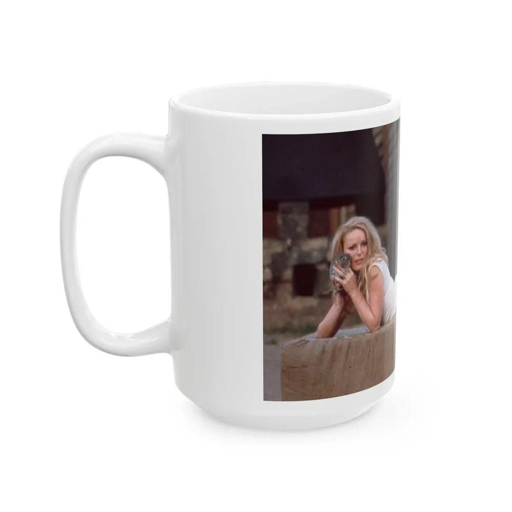 Veronica Carlson #62 (Vintage Female Icon) White Coffee Mug-Go Mug Yourself