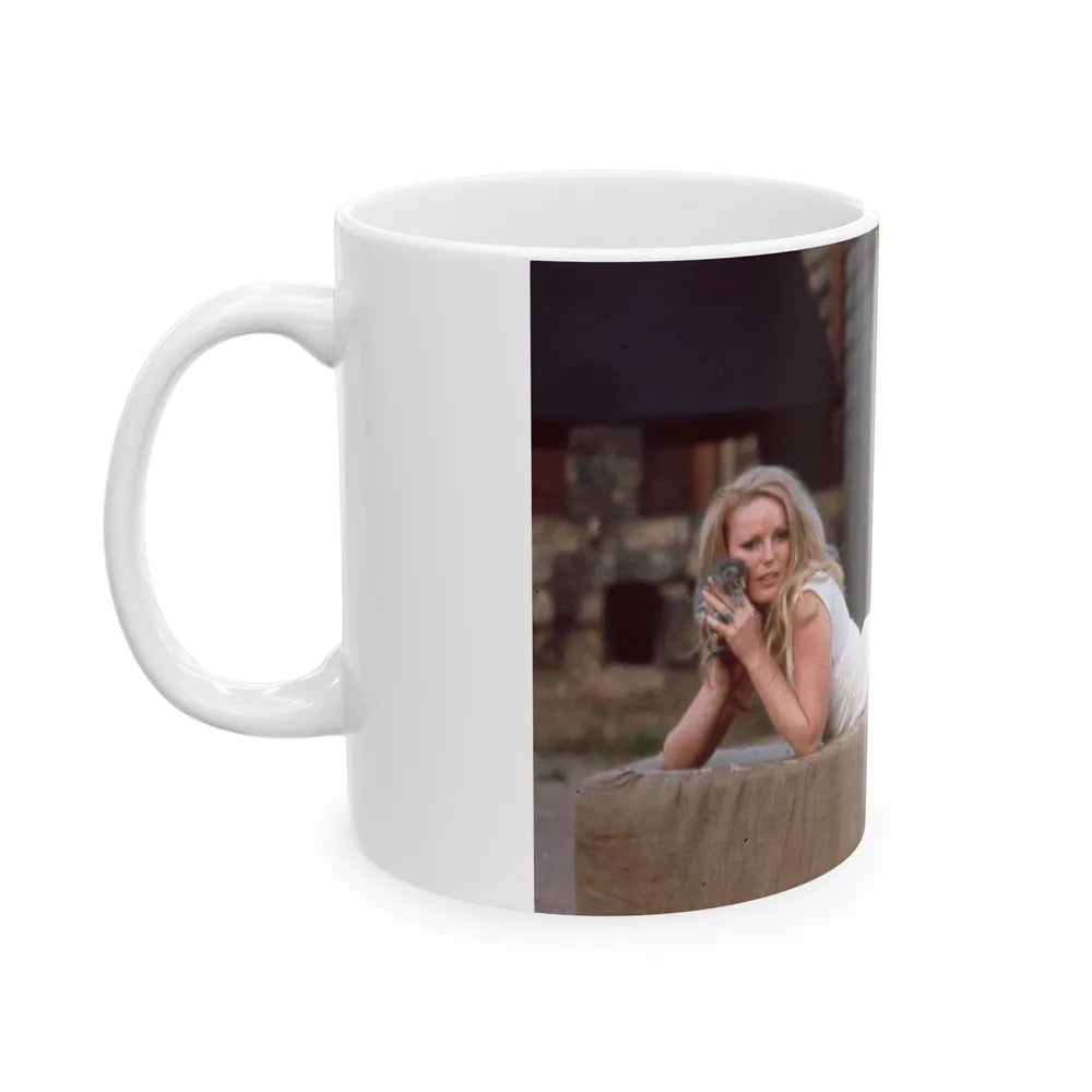 Veronica Carlson #62 (Vintage Female Icon) White Coffee Mug-Go Mug Yourself