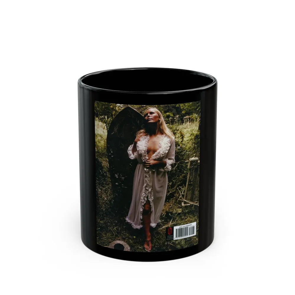 Veronica Carlson #81 (Vintage Female Icon) Black Coffee Mug-11oz-Go Mug Yourself