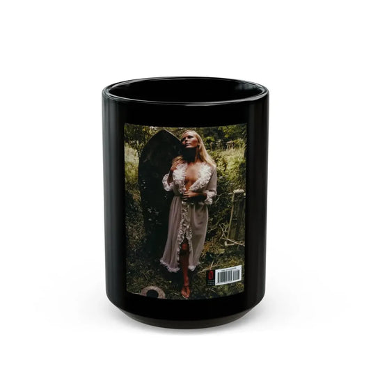 Veronica Carlson #81 (Vintage Female Icon) Black Coffee Mug 15oz - Go Mug Yourself