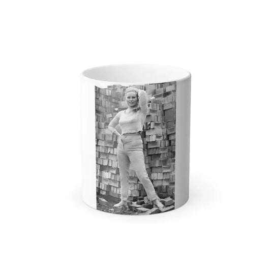 Veronica Carlson #82 (Vintage Female Icon) Color Changing Mug 11oz 11oz - Go Mug Yourself