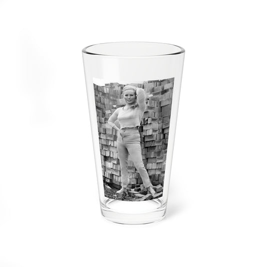 Veronica Carlson #82 (Vintage Female Icon) Pint Glass 16oz-16oz-Go Mug Yourself