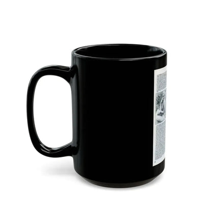 Veronica Carlson #83 - B&W Mag. Photos & Article (Vintage Female Icon) Black Coffee Mug - Go Mug Yourself