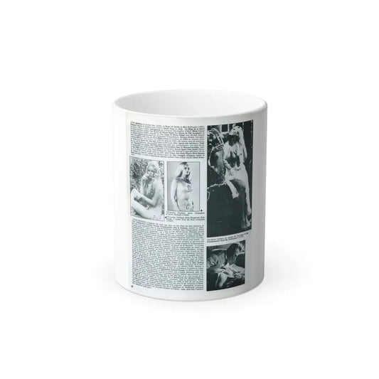 Veronica Carlson #83 - B&W Mag. Photos & Article (Vintage Female Icon) Color Changing Mug 11oz Default Title 11oz - Go Mug Yourself