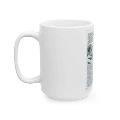Veronica Carlson #83 - B&W Mag. Photos & Article (Vintage Female Icon) White Coffee Mug - Go Mug Yourself