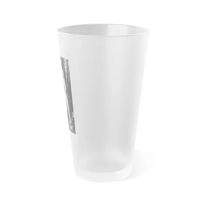 Veronica Carlson #84 - Partially Topless (Vintage Female Icon) Frosted Pint Glass 16oz-Go Mug Yourself