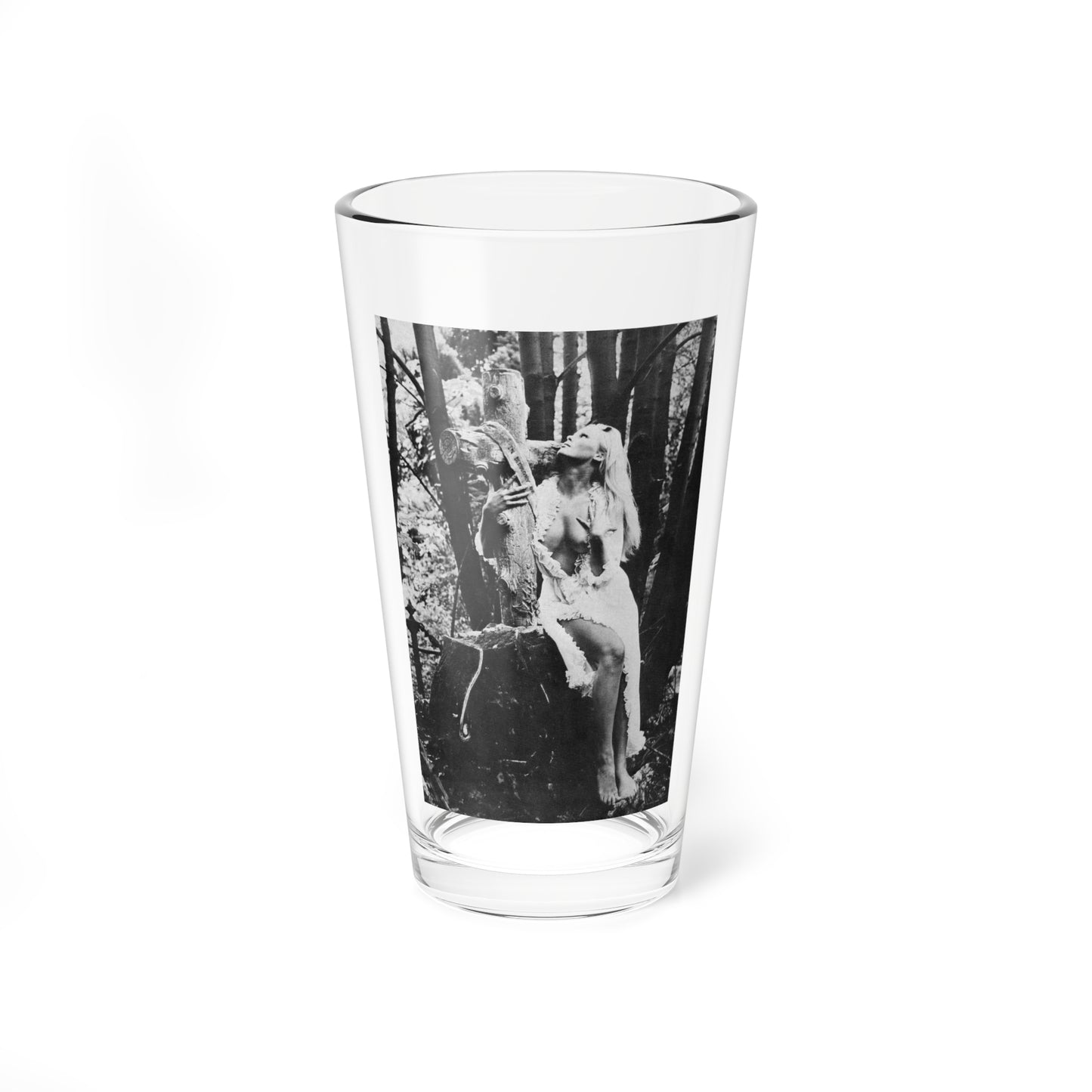 Veronica Carlson #84 - Partially Topless (Vintage Female Icon) Pint Glass 16oz-16oz-Go Mug Yourself