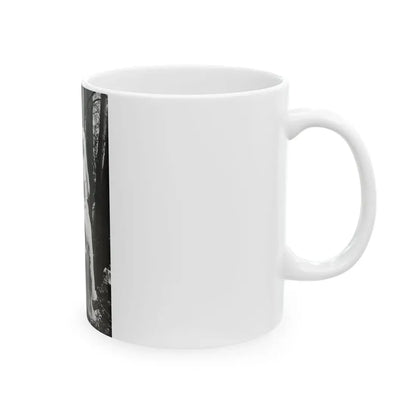 Veronica Carlson #84 - Partially Topless (Vintage Female Icon) White Coffee Mug - Go Mug Yourself
