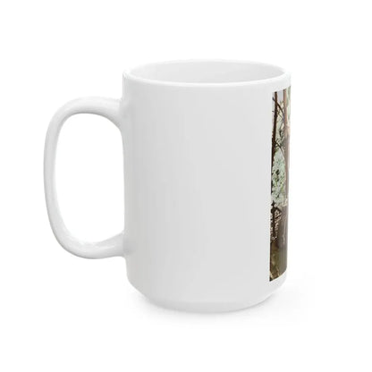 Veronica Carlson #84 - Partially Topless1 (Vintage Female Icon) White Coffee Mug - Go Mug Yourself