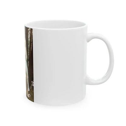 Veronica Carlson #84 - Partially Topless1 (Vintage Female Icon) White Coffee Mug - Go Mug Yourself