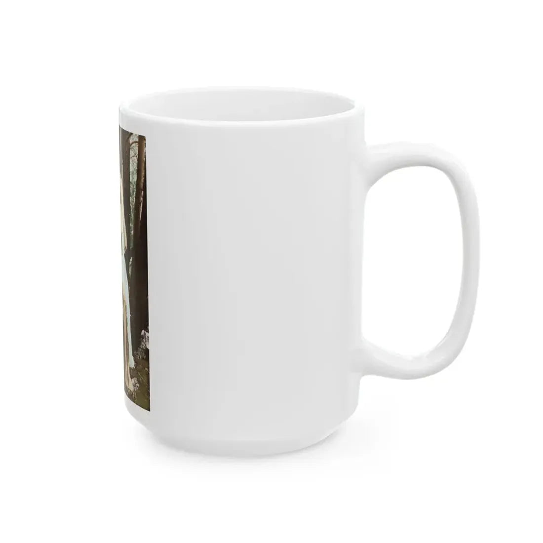Veronica Carlson #84 - Partially Topless1 (Vintage Female Icon) White Coffee Mug - Go Mug Yourself