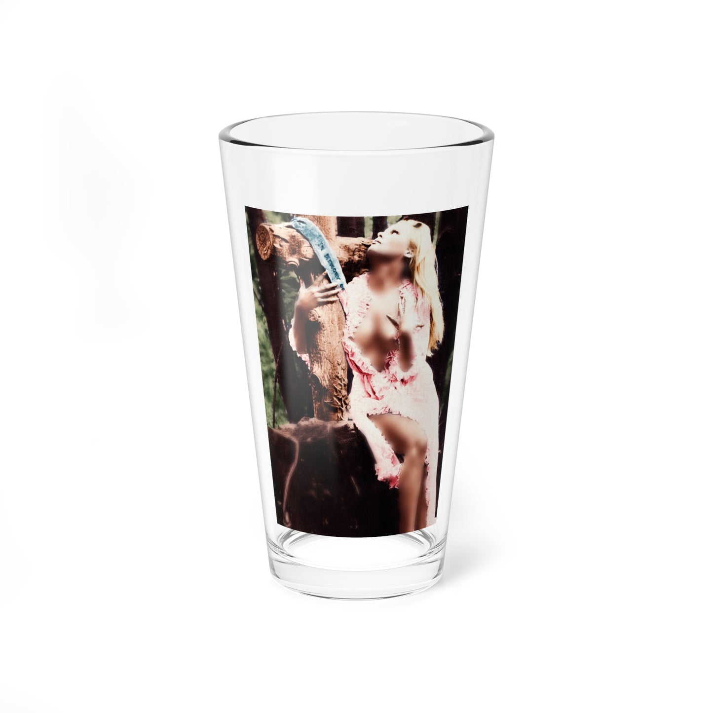 Veronica Carlson #84 - Partially Topless2 (Vintage Female Icon) Pint Glass 16oz-16oz-Go Mug Yourself