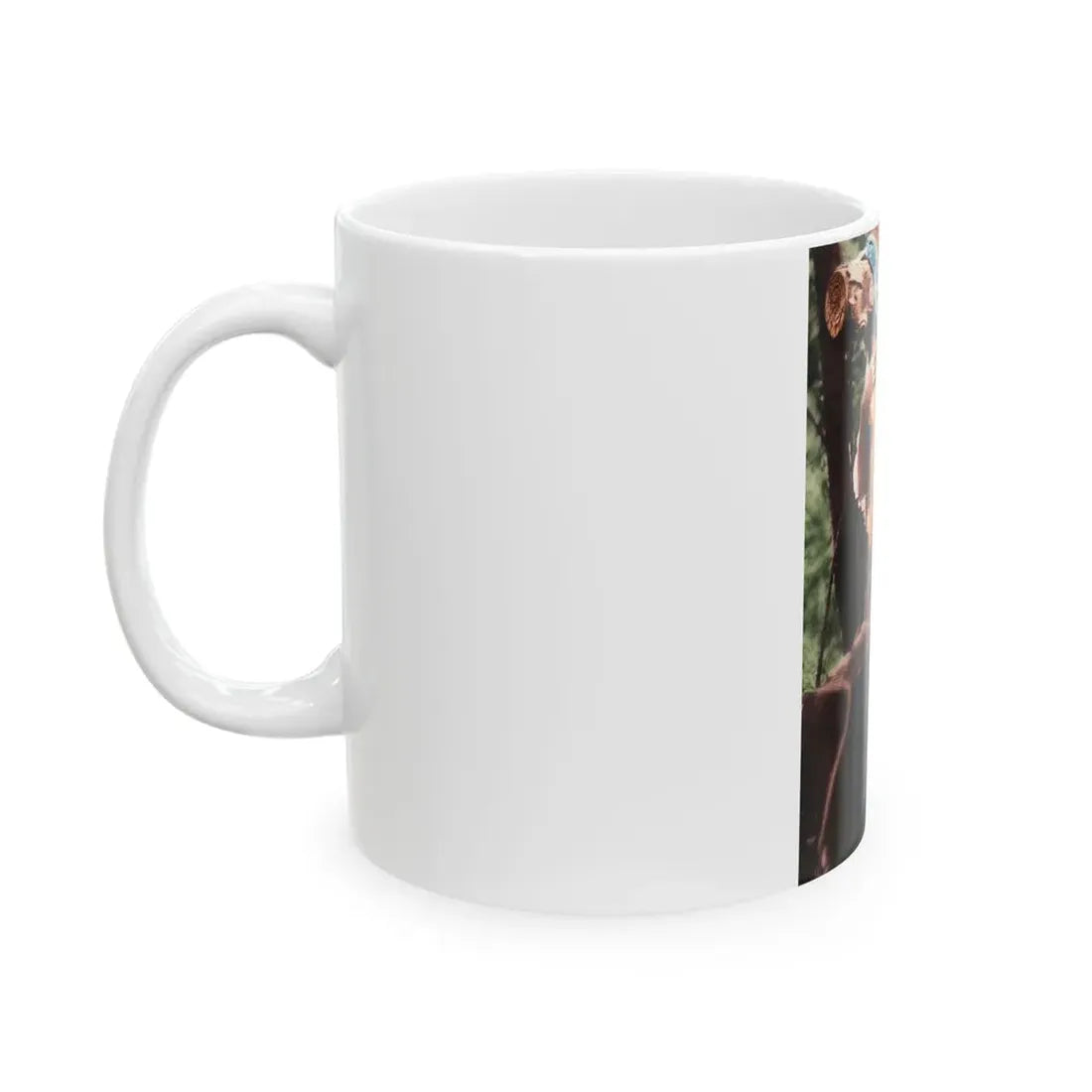 Veronica Carlson #84 - Partially Topless2 (Vintage Female Icon) White Coffee Mug - Go Mug Yourself