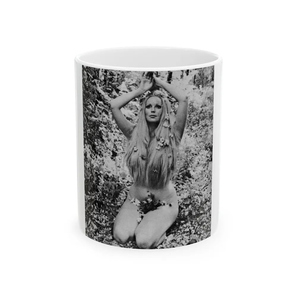 Veronica Carlson #85 (Vintage Female Icon) White Coffee Mug-11oz-Go Mug Yourself