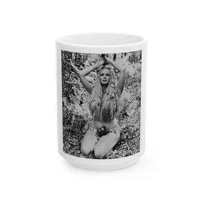 Veronica Carlson #85 (Vintage Female Icon) White Coffee Mug-15oz-Go Mug Yourself