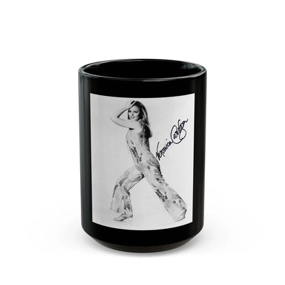 Veronica Carlson #86 (Vintage Female Icon) Black Coffee Mug-15oz-Go Mug Yourself