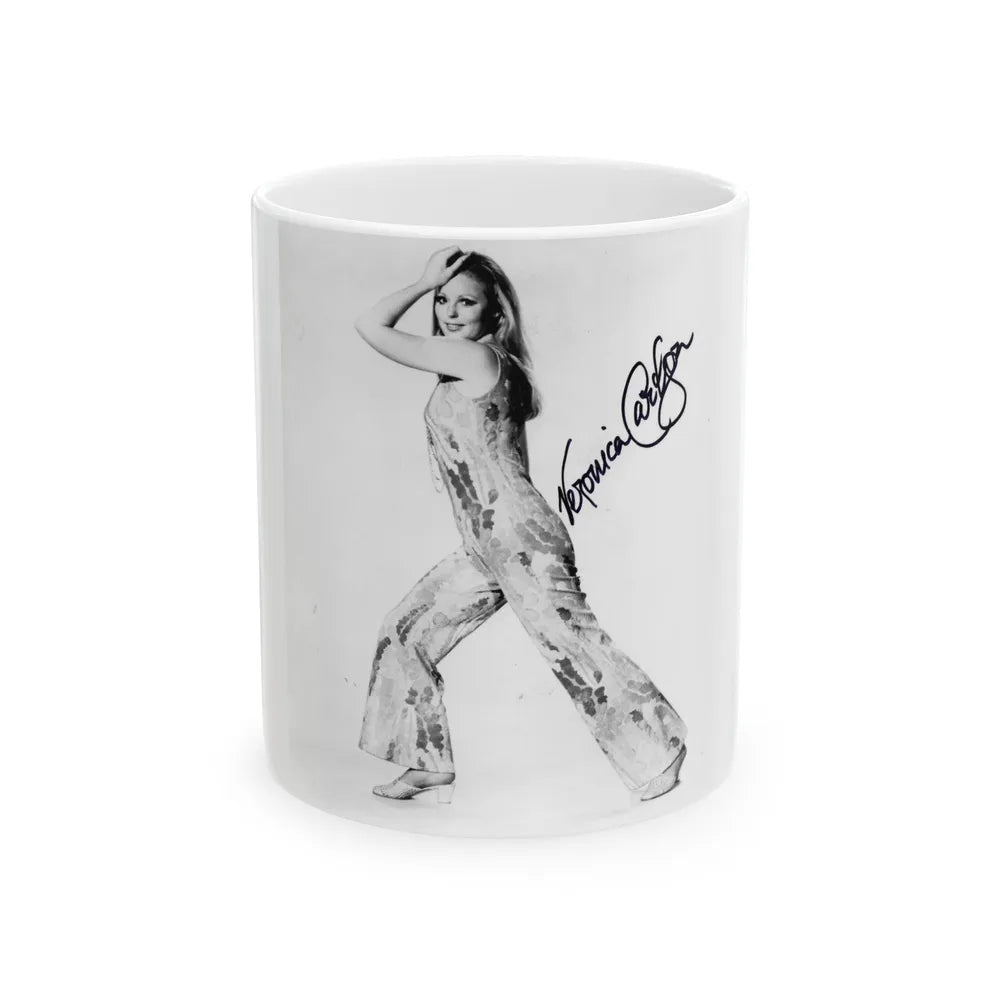 Veronica Carlson #86 (Vintage Female Icon) White Coffee Mug-11oz-Go Mug Yourself