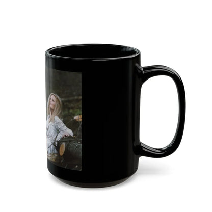 Veronica Carlson #89 (Vintage Female Icon) Black Coffee Mug-Go Mug Yourself