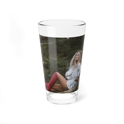 Veronica Carlson #89 (Vintage Female Icon) Pint Glass 16oz-16oz-Go Mug Yourself