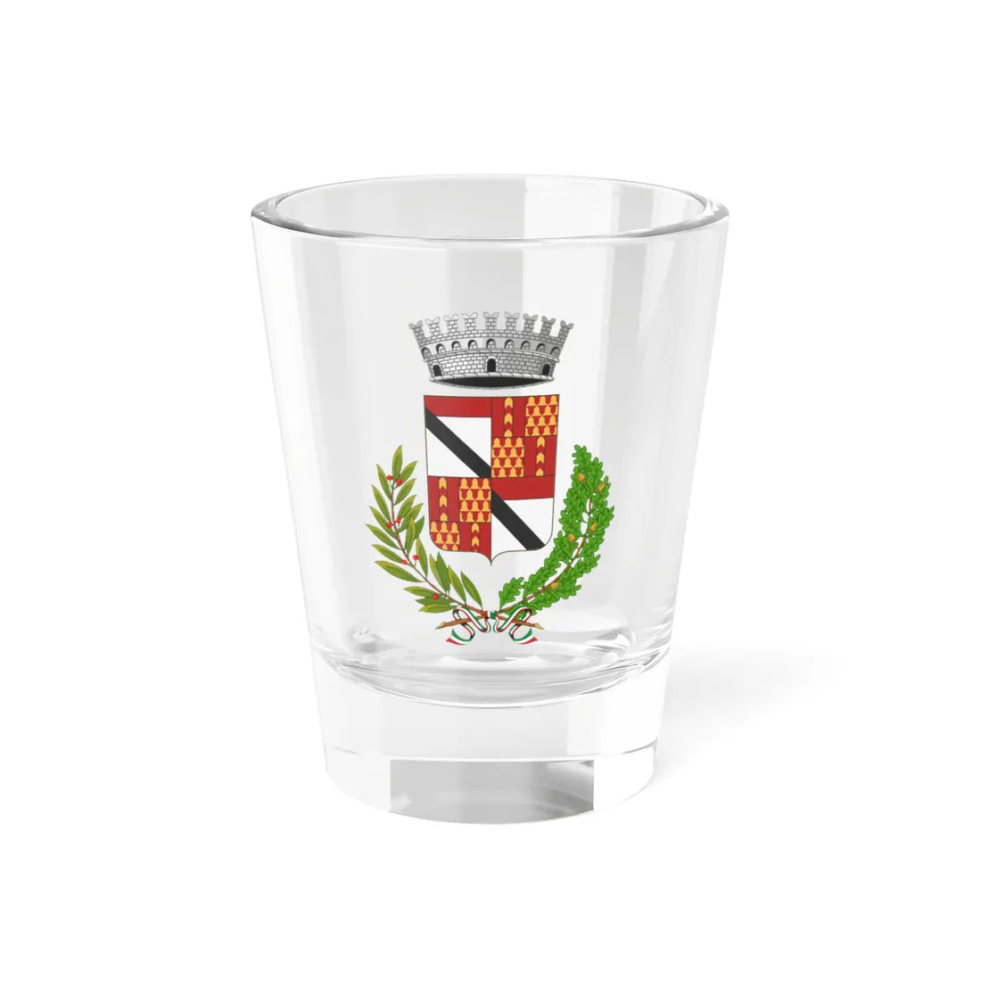 Verrès-Stemma (Italy) (Coat of Arms) Shot Glass 1.5oz 1.5oz - Go Mug Yourself