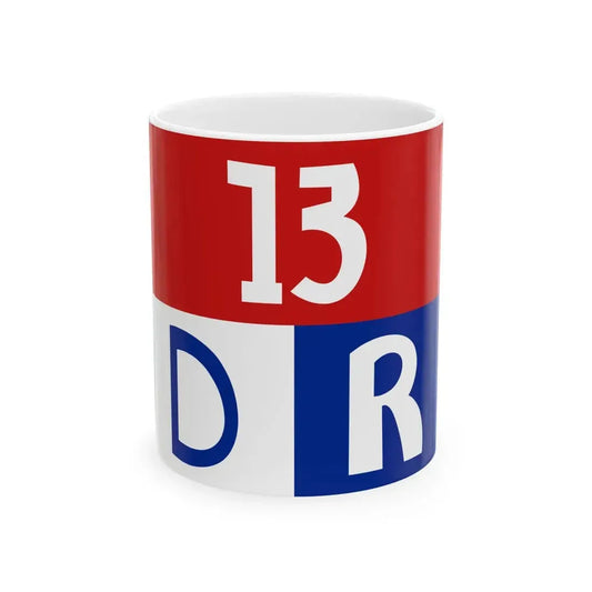 Version flag of the Student Revolutionary Directorate (Cuba) White Coffee Mug 11oz - Go Mug Yourself
