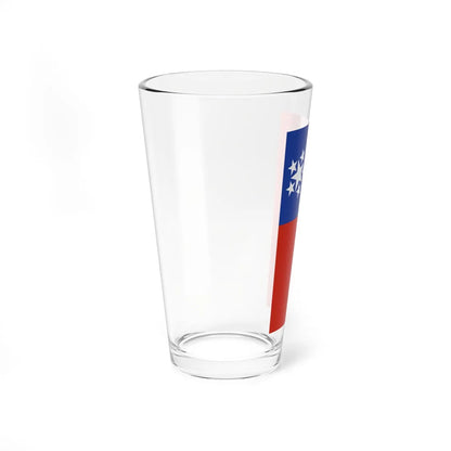 Vertical flag of Burma 1948-1974 (Myanmar) Pint Glass 16oz - Go Mug Yourself
