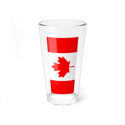 Vertical Flag of Canada (Canada) Pint Glass 16oz 16oz - Go Mug Yourself