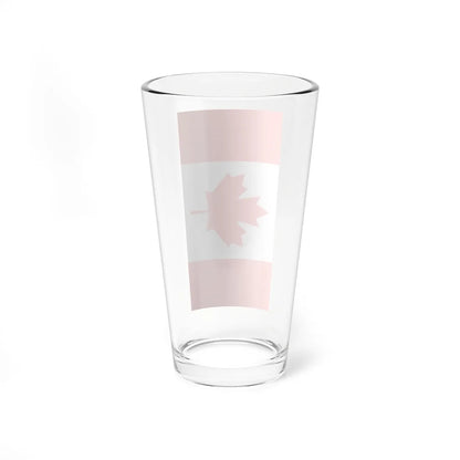 Vertical Flag of Canada (Canada) Pint Glass 16oz - Go Mug Yourself