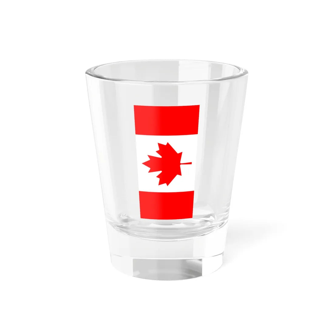 Vertical Flag of Canada (Canada) Shot Glass 1.5oz 1.5oz - Go Mug Yourself