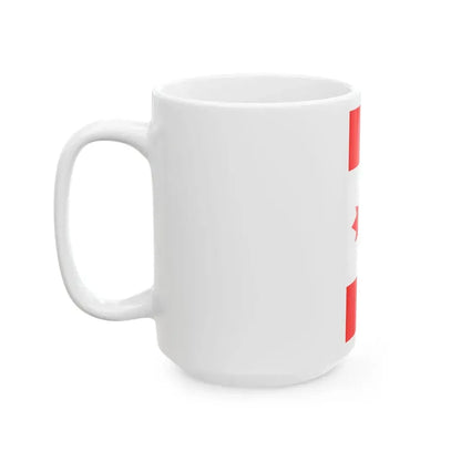 Vertical Flag of Canada (Canada) White Coffee Mug - Go Mug Yourself