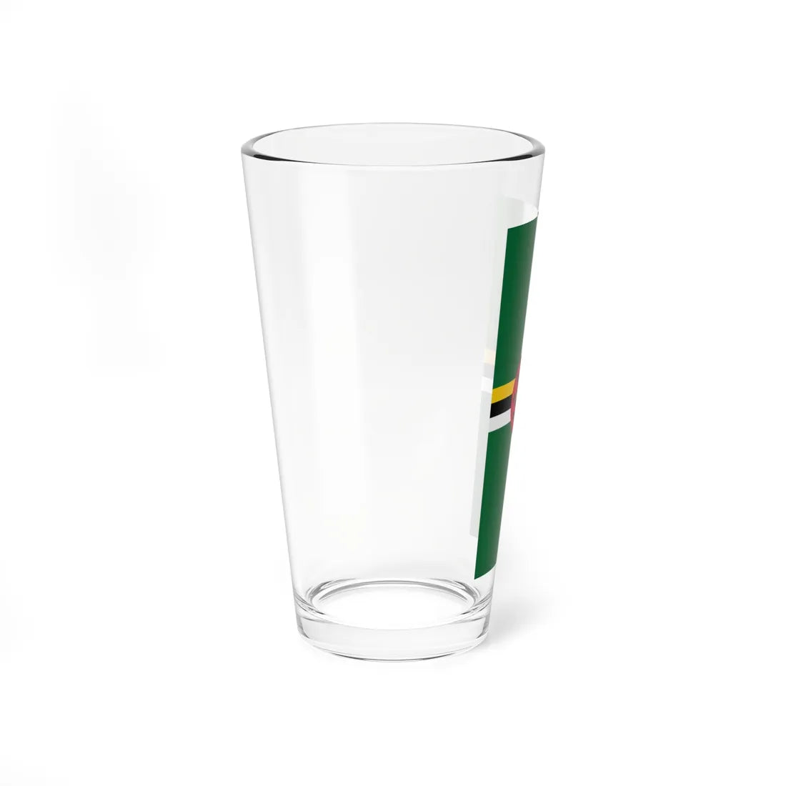Vertical Flag of Dominica (Dominica) Pint Glass 16oz - Go Mug Yourself