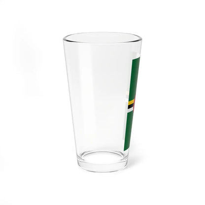 Vertical Flag of Dominica (Dominica) Pint Glass 16oz - Go Mug Yourself