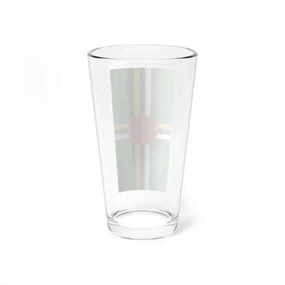 Vertical Flag of Dominica (Dominica) Pint Glass 16oz - Go Mug Yourself