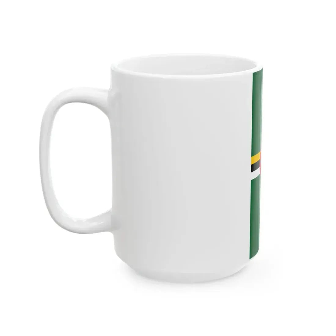 Vertical Flag of Dominica (Dominica) White Coffee Mug - Go Mug Yourself