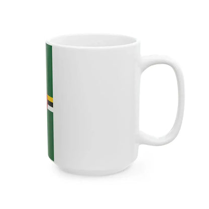 Vertical Flag of Dominica (Dominica) White Coffee Mug - Go Mug Yourself