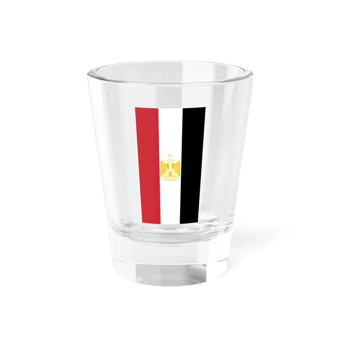 Vertical Flag of Egypt Coat of arms variant (Egypt) Shot Glass 1.5oz 1.5oz - Go Mug Yourself