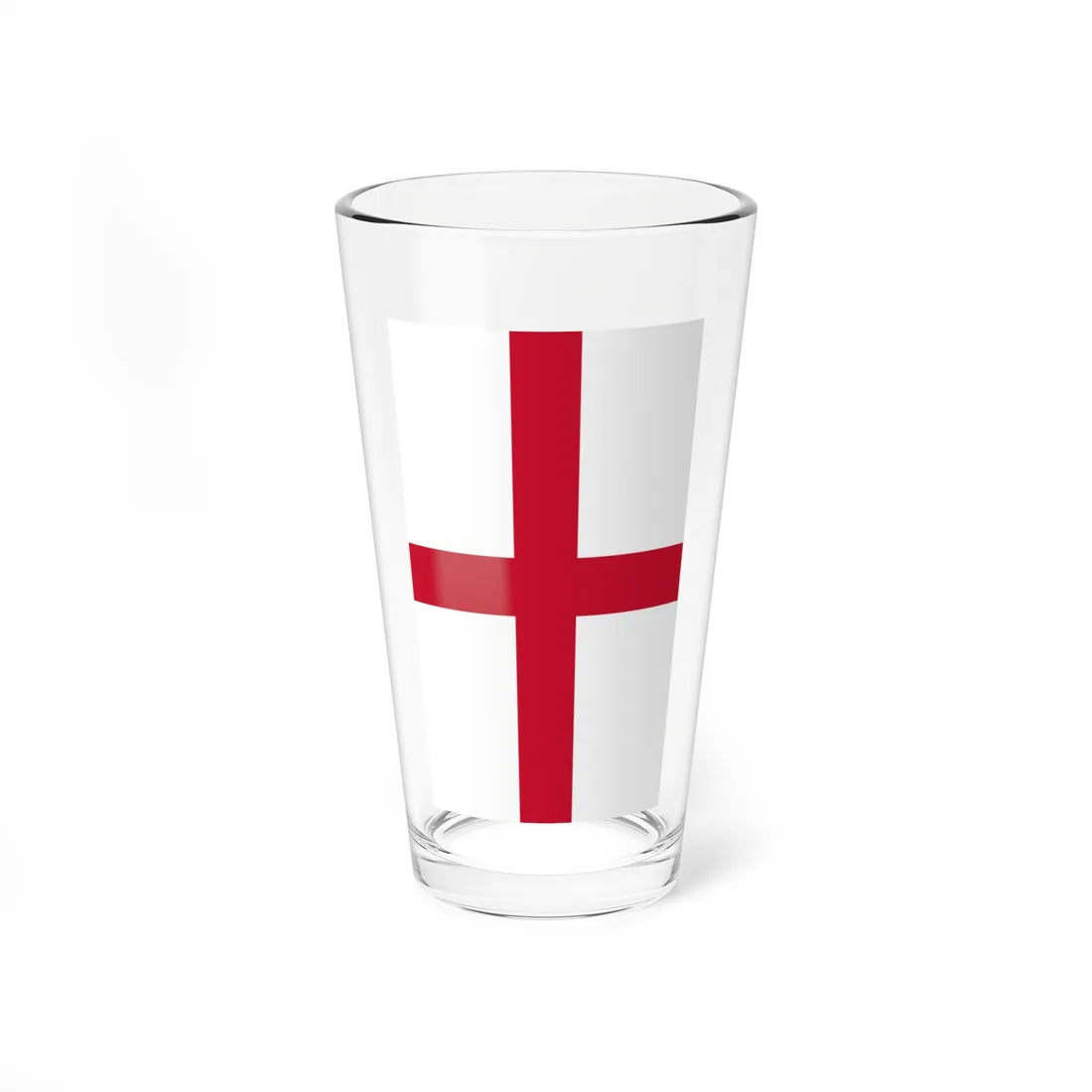 Vertical flag of England (England) Pint Glass 16oz 16oz - Go Mug Yourself