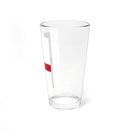 Vertical flag of England (England) Pint Glass 16oz - Go Mug Yourself