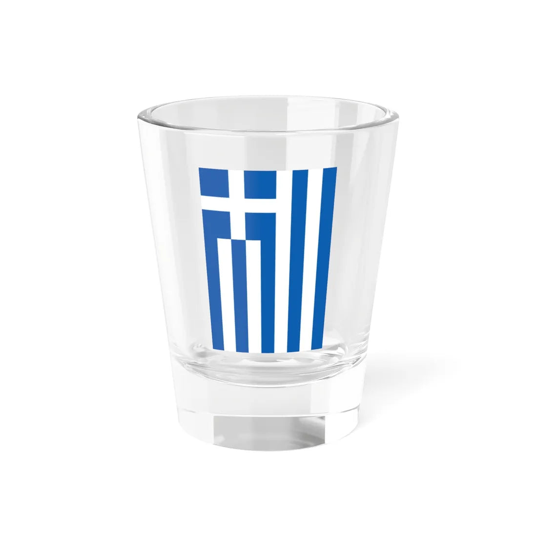 Vertical flag of Greece correct (Greece) Shot Glass 1.5oz 1.5oz - Go Mug Yourself