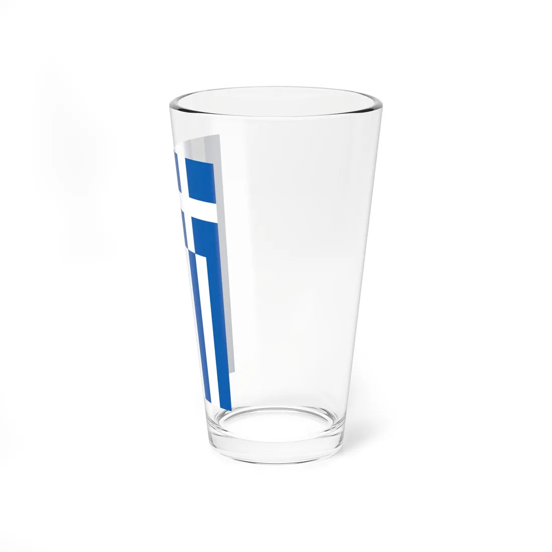 Vertical flag of Greece incorrect (Greece) Pint Glass 16oz - Go Mug Yourself