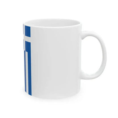 Vertical flag of Greece incorrect (Greece) White Coffee Mug - Go Mug Yourself