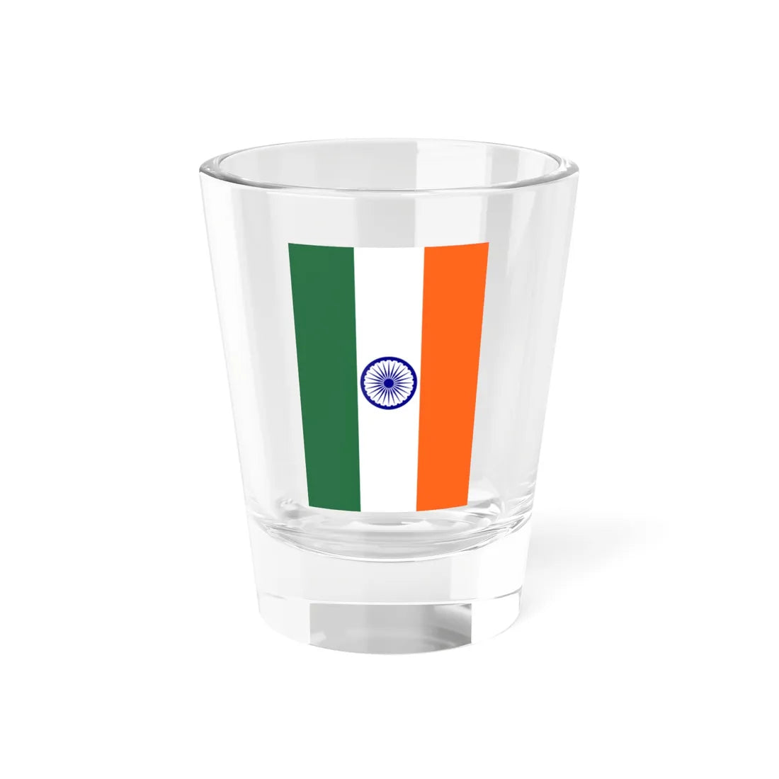 Vertical flag of India incorrect (India) Shot Glass 1.5oz 1.5oz - Go Mug Yourself