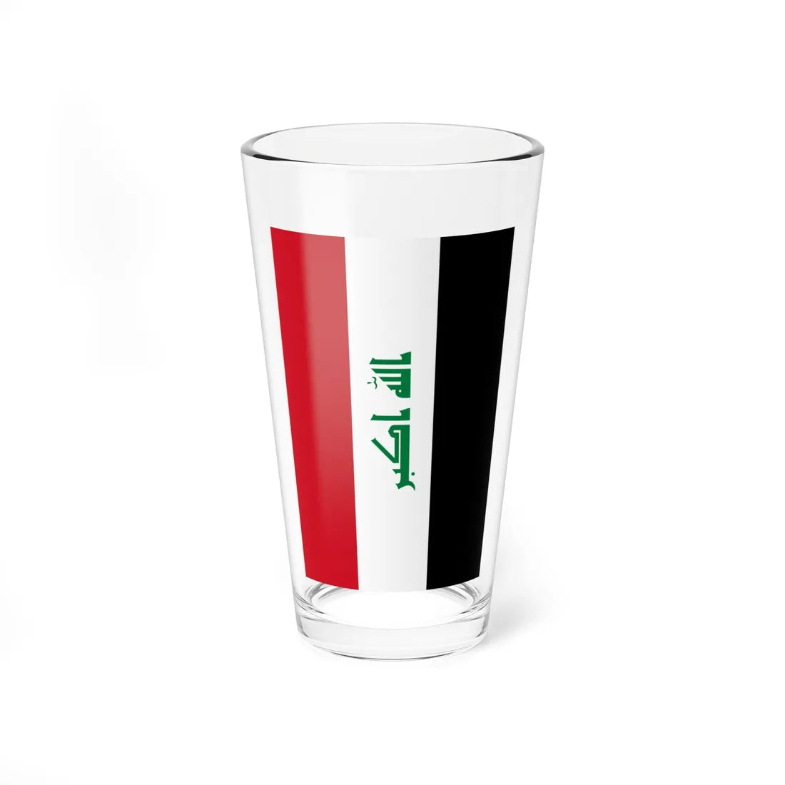 Vertical Flag of Iraq (Iraq) Pint Glass 16oz 16oz - Go Mug Yourself
