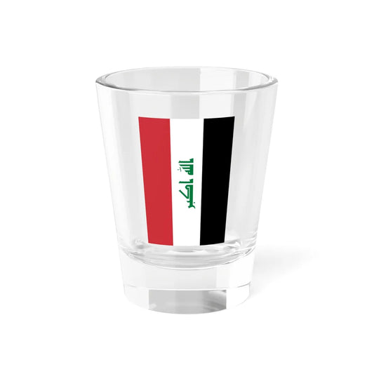 Vertical Flag of Iraq (Iraq) Shot Glass 1.5oz 1.5oz - Go Mug Yourself