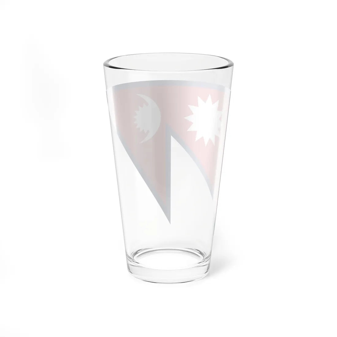 Vertical flag of Nepal (Nepal) Pint Glass 16oz - Go Mug Yourself