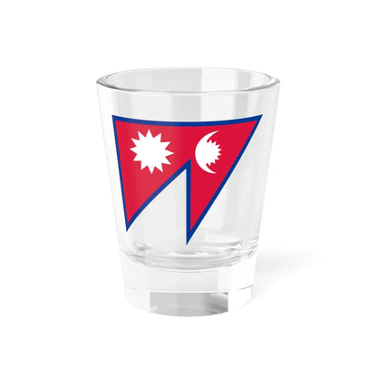 Vertical flag of Nepal (Nepal) Shot Glass 1.5oz 1.5oz - Go Mug Yourself