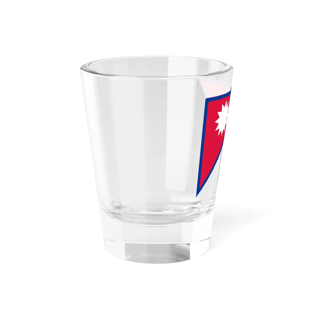 Vertical flag of Nepal (Nepal) Shot Glass 1.5oz - Go Mug Yourself