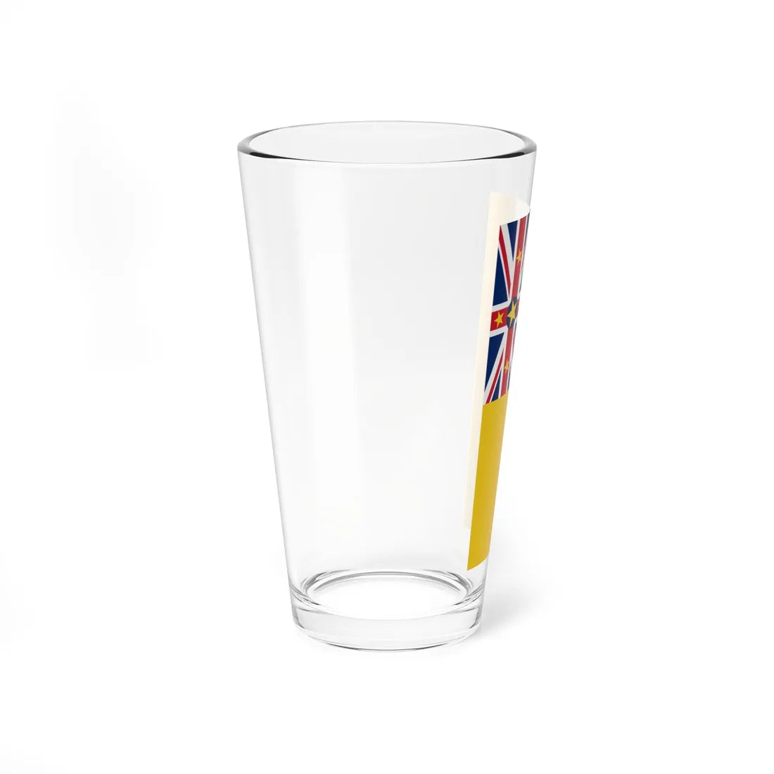 Vertical Flag of Niue Pint Glass 16oz - Go Mug Yourself