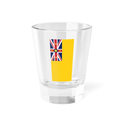 Vertical Flag of Niue Shot Glass 1.5oz 1.5oz - Go Mug Yourself