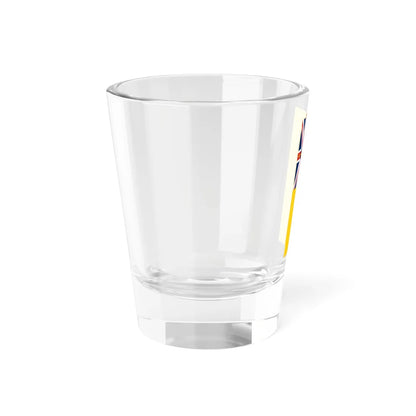 Vertical Flag of Niue Shot Glass 1.5oz - Go Mug Yourself
